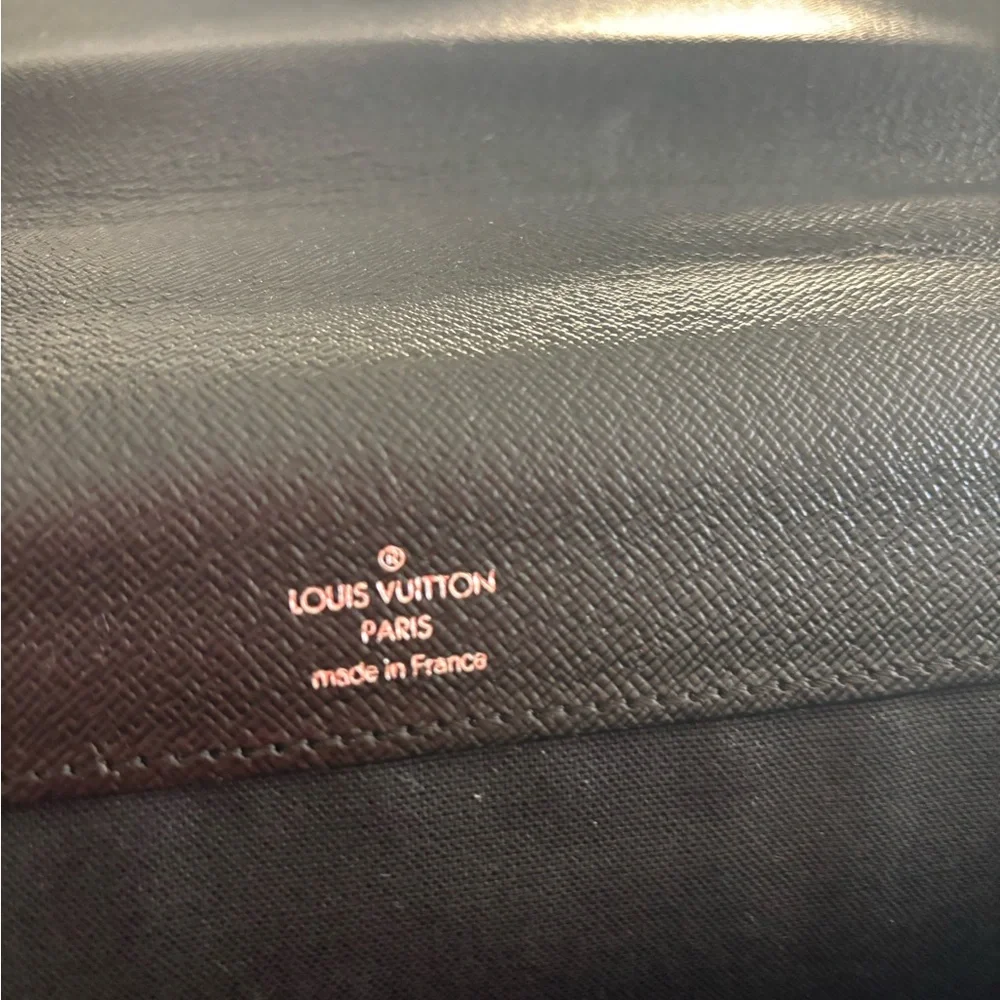 Louis Vuitton Taiga Leather attache’/“Serviette Fermoir-style” Briefcase
